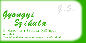 gyongyi szikula business card